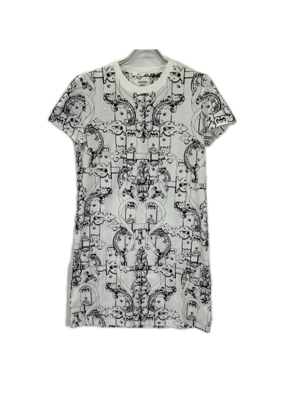 Hermes White Ferronerie Remix Dress 36
